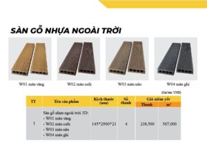 Sàn gỗ nhựa ngoài trời VHOME
