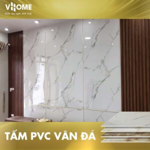 Ứng dụng tấm ốp nhựa PVC Vân đá VHOME