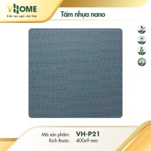 Tấm ốp nano cắt theo yêu cầu VHOME - màu Xanh Xước P21