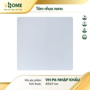 Tấm ốp nano nhập khẩu VHOME - màu Trắng P06