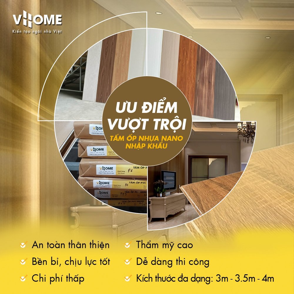 Ưu điểm vượt trội tấm ốp nano VHOME