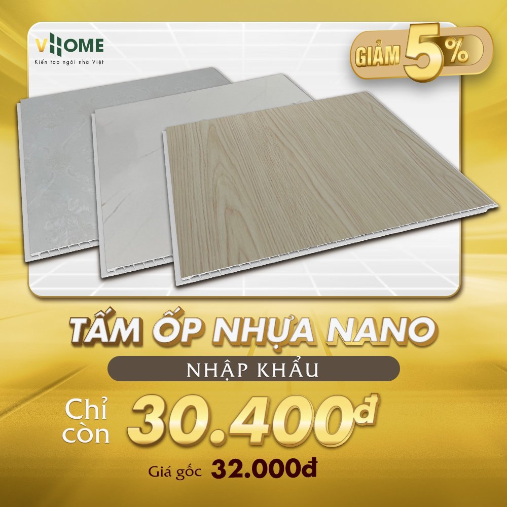 tấm ốp nano nhập khẩu VHOME
