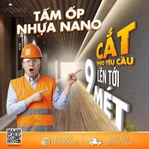 Tấm ốp lam sóng VHOME cắt theo yêu cầu lên tới 9m