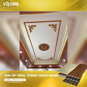 Hình ảnh thực tế Tấm ốp Lam Sóng VHOME