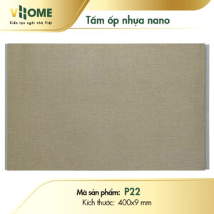 Tấm ốp nano cắt theo yêu cầu VHOME - màu Be Xước P22