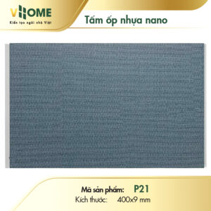Tấm ốp nano cắt theo yêu cầu VHOME - màu Xanh Xước P21