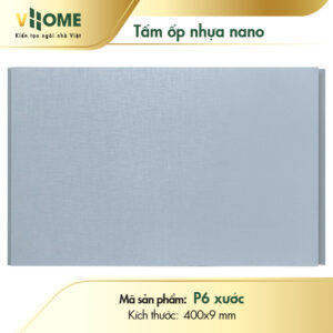 Tấm ốp nano cắt theo yêu cầu VHOME - màu Trắng Xước P06X