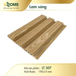 Tấm ốp lam sóng thấp 3 sóng - Vân gỗ LT307