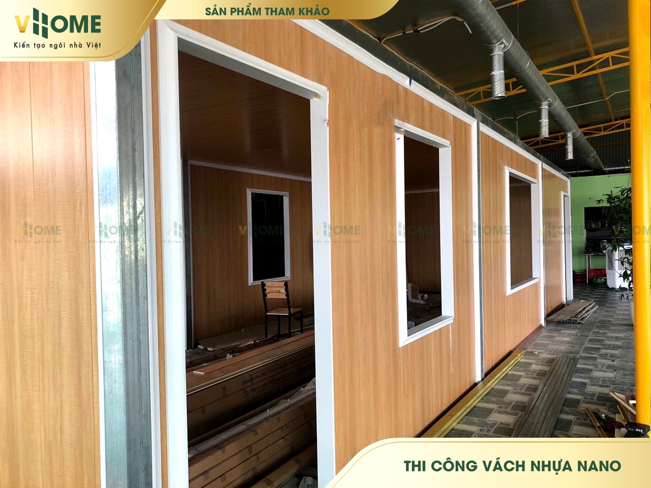 Vách nhựa Nano ứng dụng đa dạng trong các không gian