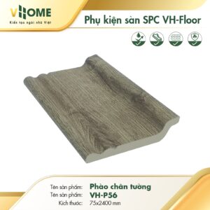 Phào chân tường Vhome - PK sàn nhựa SPC - Ghi