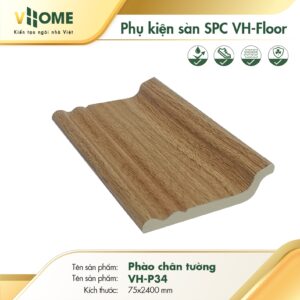 Phào chân tường - PK sàn nhựa SPC - Vàng