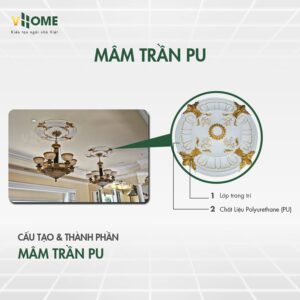 Cấu tạo của Mâm Trần Nhựa Vhome