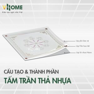 Cấu tạo trần thả nhựa Vhome