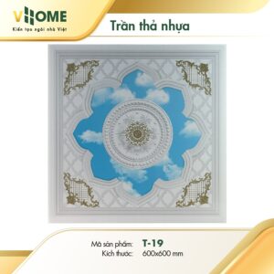 Trần thả nhựa Vhome - Họa Tiết T19