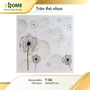 Trần thả nhựa Vhome - Họa Tiết T26