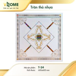 Trần thả nhựa Vhome - Họa Tiết T24