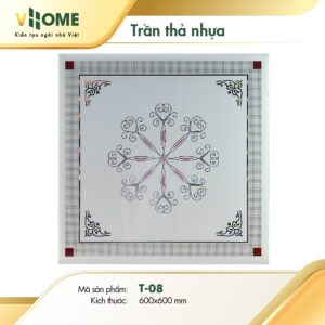 Trần thả nhựa Vhome - Họa Tiết T8