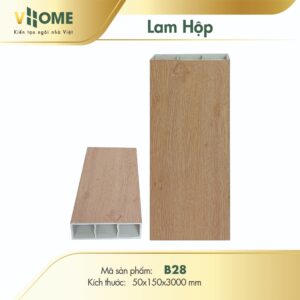 Thanh lam hộp nhựa giả gỗ Vhome B28 15cm