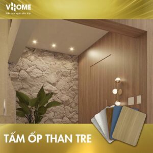 Ứng dụng của tấm ốp than tre Vhome