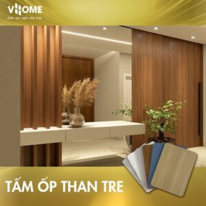Ứng dụng của tấm ốp than tre Vhome