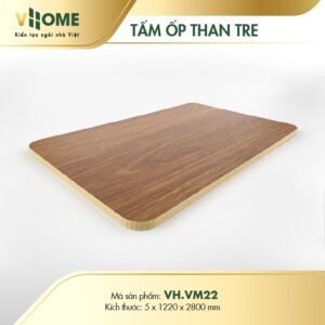 Tấm ốp than tre Vân Gỗ Vhome VM22