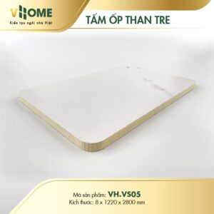 Tấm ốp than tre Vân Đá Vhome VS05 cốt Vàng