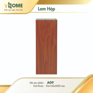 Lam hộp nhựa giả gỗ Vhome A09 10cm