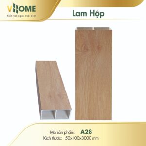 Lam hộp nhựa giả gỗ A28 10cm