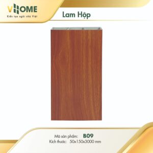 Lam hộp nhựa giả gỗ Vhome B09 15cm