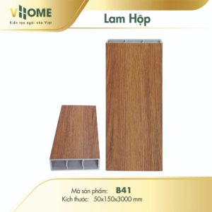 Lam hộp nhựa giả gỗ Vhome B41 15cm