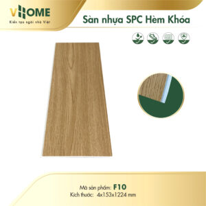 Sàn nhựa hèm khoá SPC VHOME - F10 4mm
